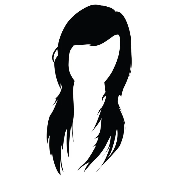 女性の髪のスタイル ベクトルイラスト — ストックベクタ
