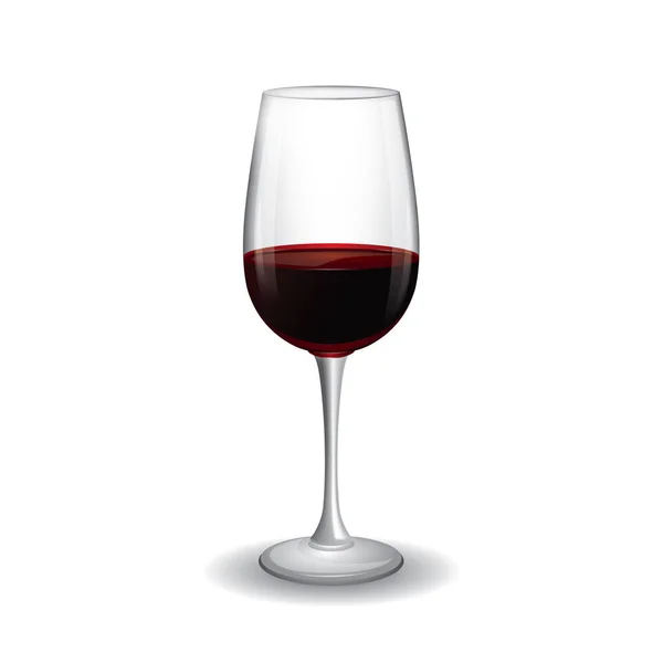 Weinglas Vektorillustration — Stockvektor