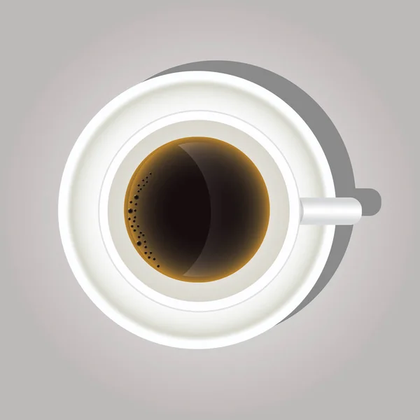 Xícara Café Ilustração Vetorial Estilizada — Vetor de Stock