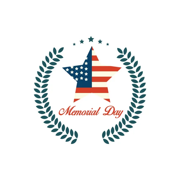 Memorial Day Stylized Vector Illustration — Stock Vector