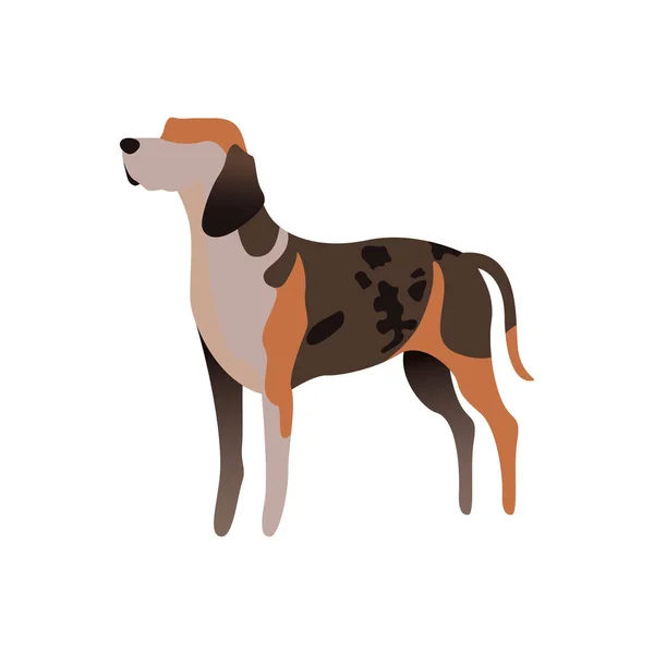 Εικονίδιο Σκύλου Στυλ Κινουμένων Σχεδίων Που Απομονώνονται Λευκό Φόντο — Διανυσματικό Αρχείο