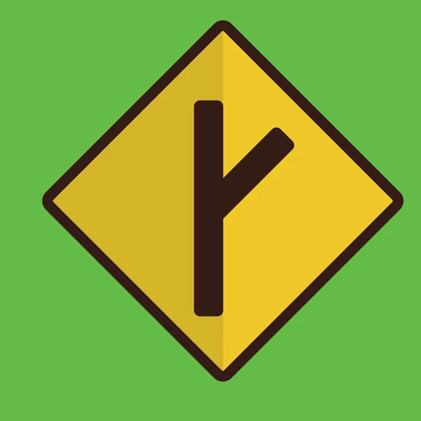 Road Sign Vector Illustration — Stock Vector