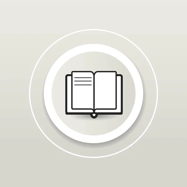 Vektorová Ilustrace Ikony Otevřené Knihy — Stockový vektor
