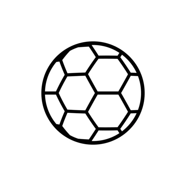 Icono Pelota Fútbol Ilustración Vectorial — Archivo Imágenes Vectoriales