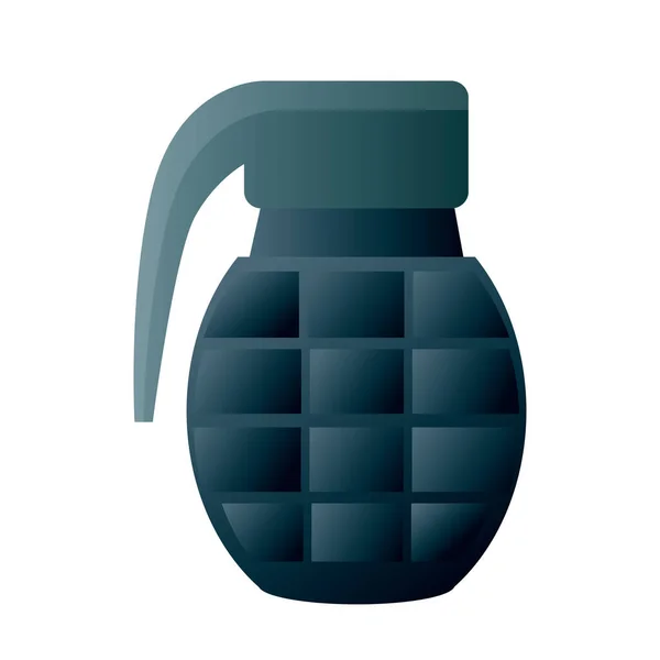 Icône Plate Bombe Illustration Vectorielle — Image vectorielle