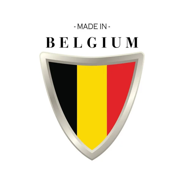 Vector Illustration Flag Belgium — Stock Vector
