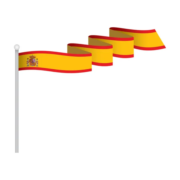 Illustrazione Vettoriale Bandiera Colore — Vettoriale Stock