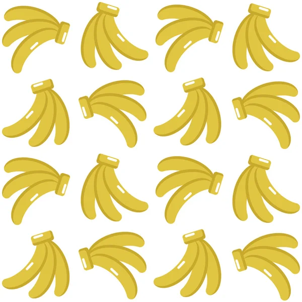 Bananen Achtergrond Ontwerp Vector Illustratie — Stockvector