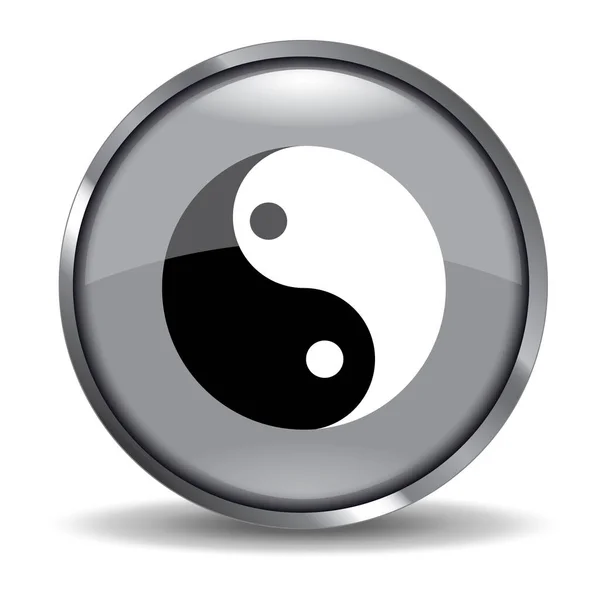 Yin Yang Ikon Vektor Illusztráció — Stock Vector