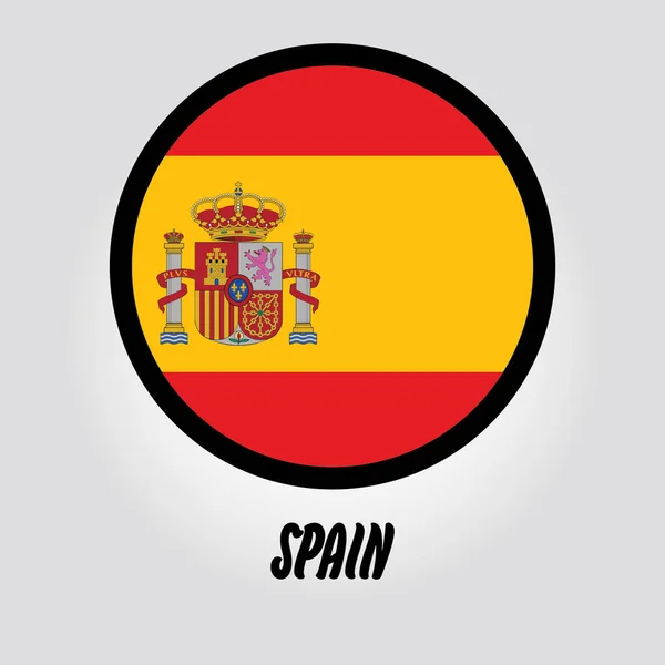 Ilustración Vectorial Una Bandera España — Vector de stock