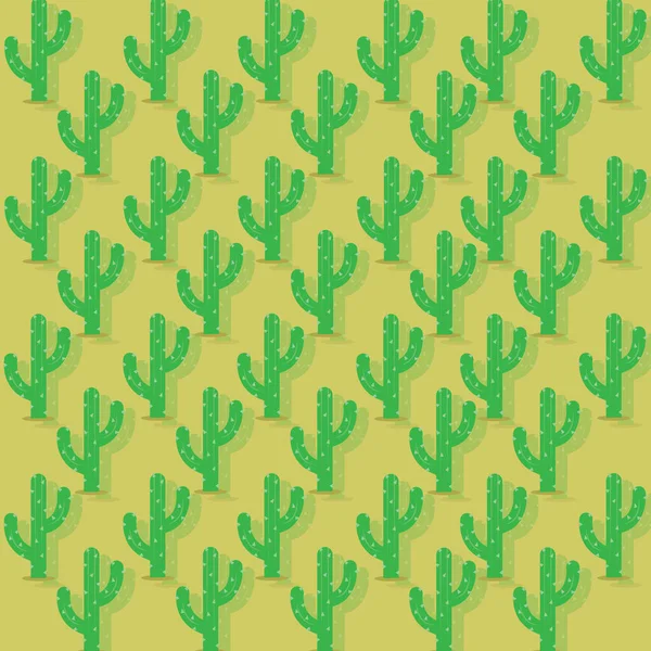 Cactus Fundo Estilizado Vetor Ilustração — Vetor de Stock