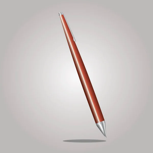 Długopis Płaski Ikona Wektor Ilustracja — Wektor stockowy