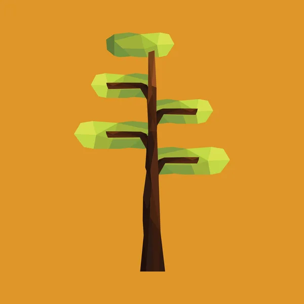 Icône Arbre Illustration Vectorielle Stylisée — Image vectorielle