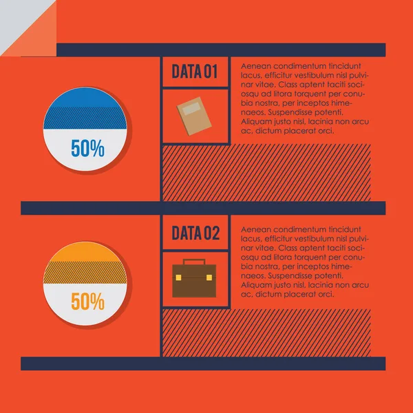 Infografías Ilustración Vectorial Estilizada — Vector de stock