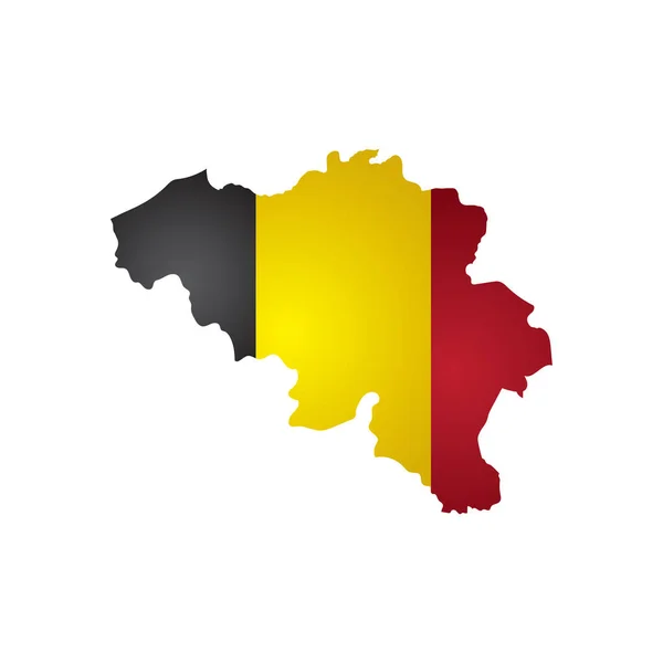 Belgium Plattegrond Icoon Vectorillustratie — Stockvector