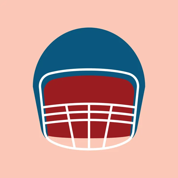Икона Американского Футбола Красочная Векторная Иллюстрация — стоковый вектор