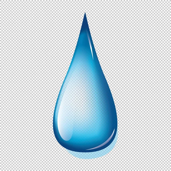 Капли Воды Голубом Фоне — стоковый вектор