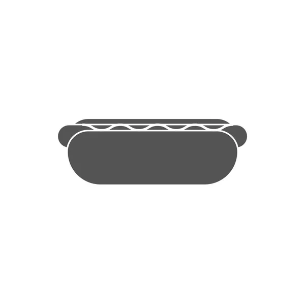Illustrazione Vettoriale Dell Icona Dell Hot Dog — Vettoriale Stock