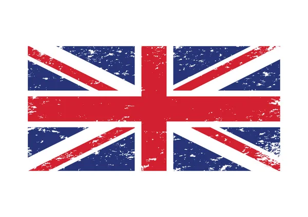 Flagge Des Vereinigten Königreichs Vektorillustration — Stockvektor