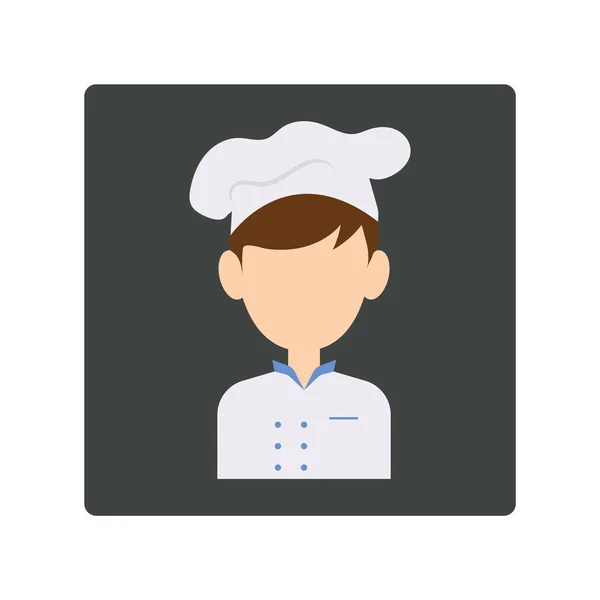 Chef Avatar Icono Vector Ilustración Diseño — Archivo Imágenes Vectoriales