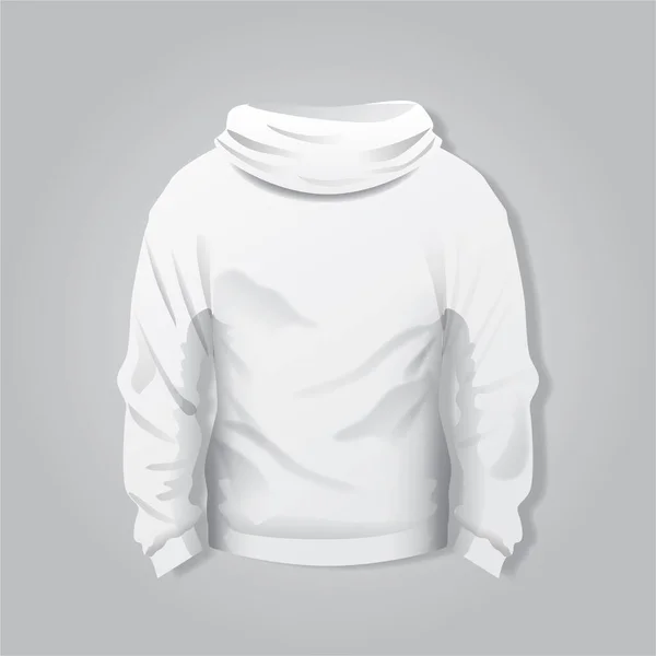 Diseño Blanco Plantilla Camiseta Blanco Sobre Fondo Gris — Vector de stock