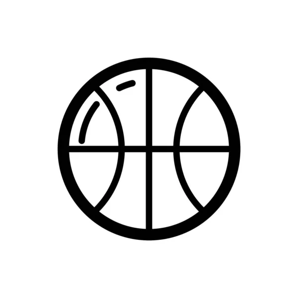 Baloncesto Bola Icono Vector Ilustración — Vector de stock