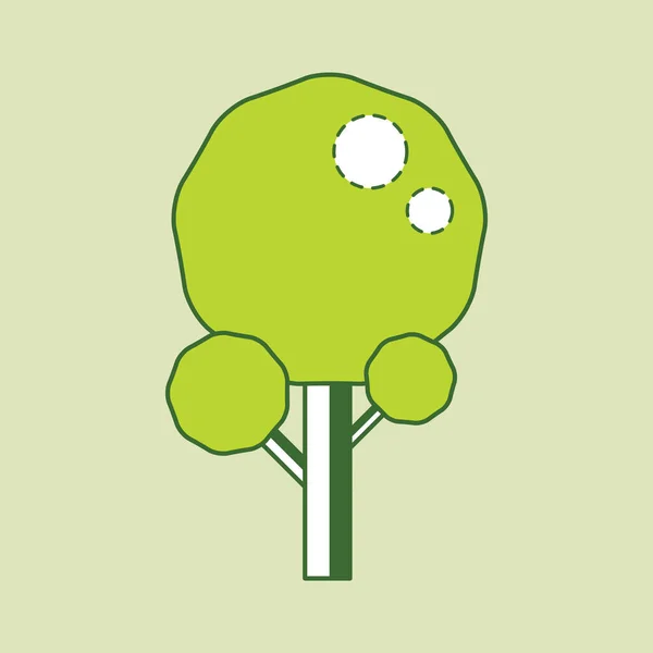 Дизайн Иконки Дерева Векторная Иллюстрация Eps10 Графика — стоковый вектор