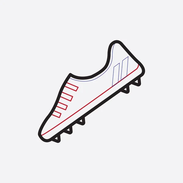 Sports Shoe Flat Icon Vector Illustration — Stock Vector