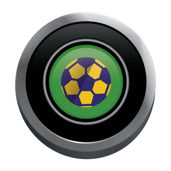 Διανυσματική Απεικόνιση Μιας Μπάλας Ποδοσφαίρου — Διανυσματικό Αρχείο