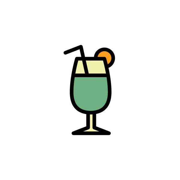 Cocktailpictogram Vectorillustratie — Stockvector