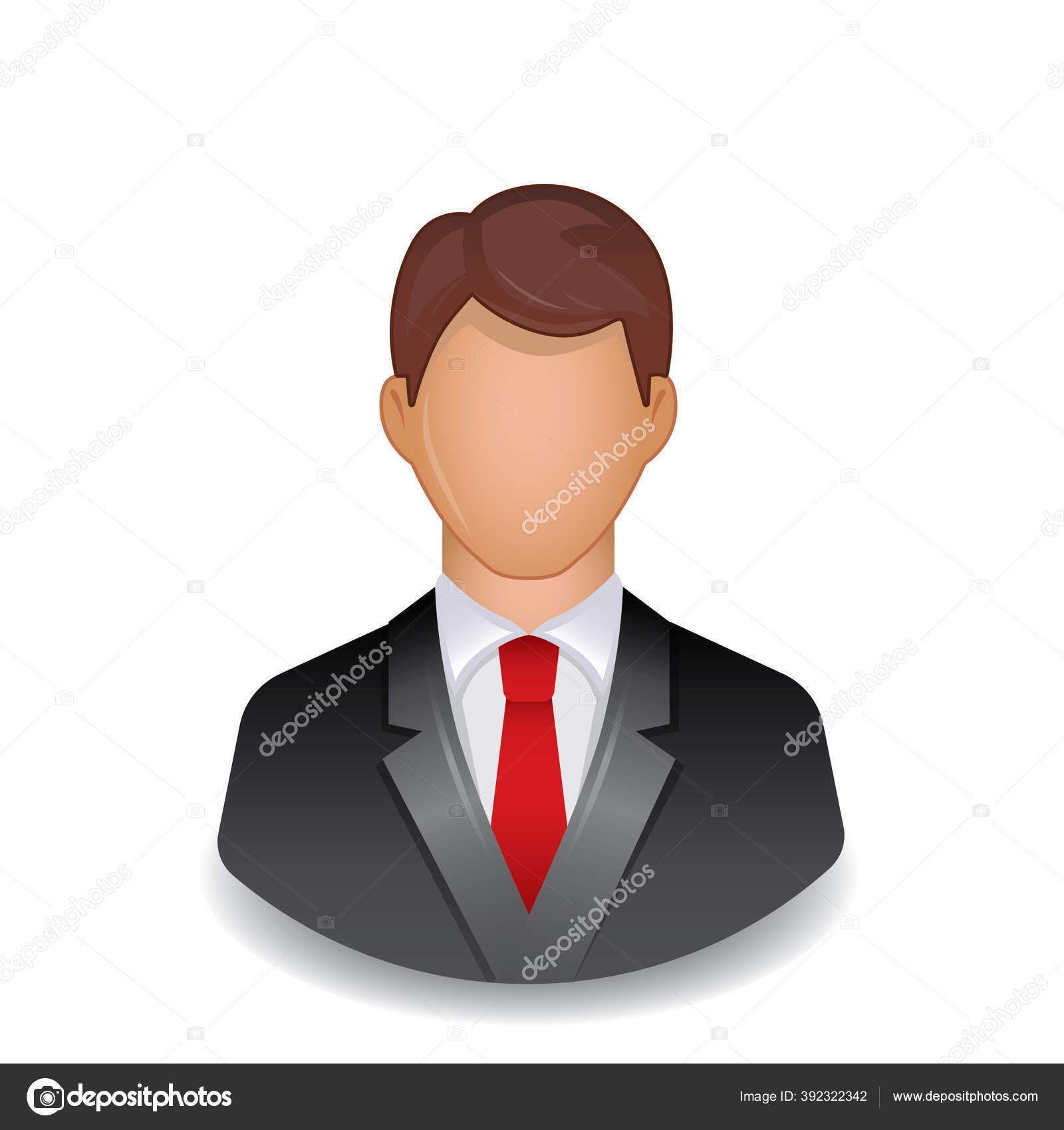 Businessman Avatar Icon Vector Illustration Stock Vector by ©captainvector  392322342