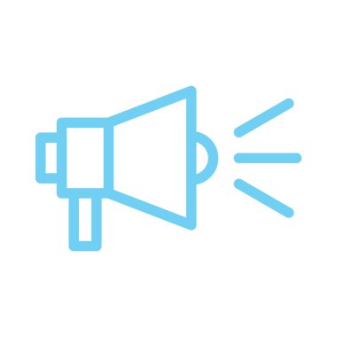 megafon simgesi, vektör illüstrasyonu