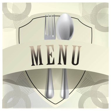 Restoran menü tasarımı, tasarım vektörü illüstrasyonu