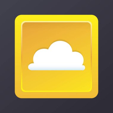 Bulut simgesinin vektör illüstrasyonu