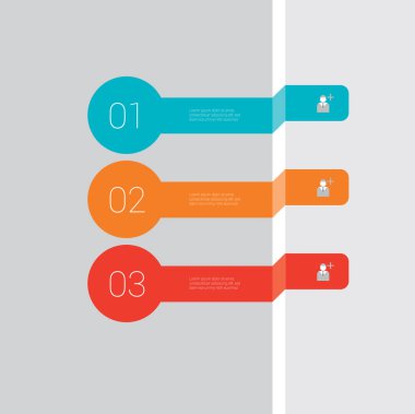 Bilgi grafiği şablonu, vektör illüstrasyonu