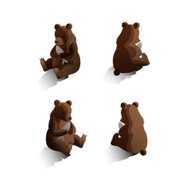 Hayvan simgesinin vektör illüstrasyonu