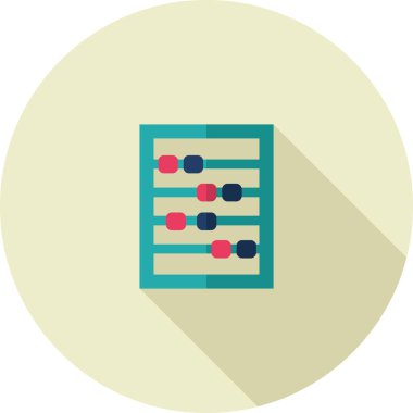 Abaküs biçimlendirilmiş vektör çizimi