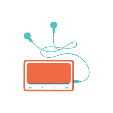 Modern dijital televizyon simgesinin vektör illüstrasyonu