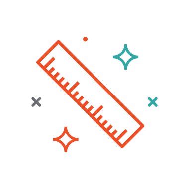 Okul simgesinin vektör illüstrasyonu