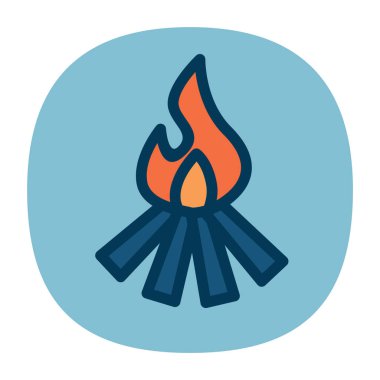 çizgi film uygulama simgesi, vektör illüstrasyonu