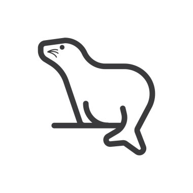 Hayvan ikonu. vektör illüstrasyonu