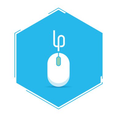 Kablosuz fare simgesinin vektör illüstrasyonu