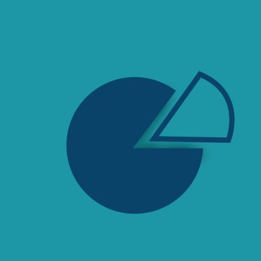 İş grafiği simgesinin vektör illüstrasyonu