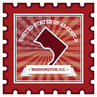 ABD şablonu, vektör illüstrasyonu