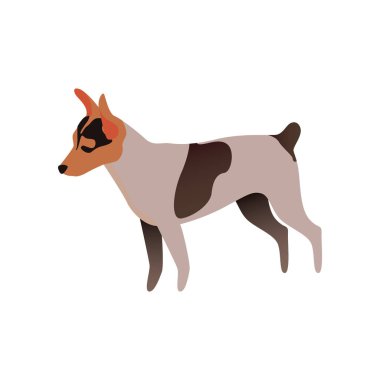 Çizgi film stilinde hayvan simgesi izole edilmiş vektör çizimi