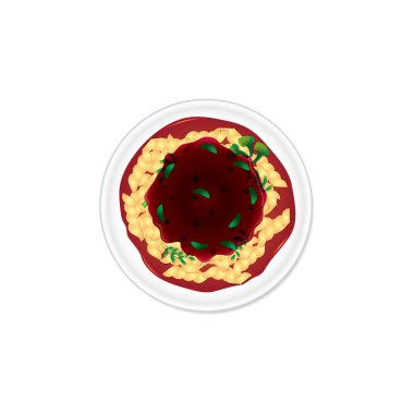 yiyecek ikonu vektör illüstrasyonu 