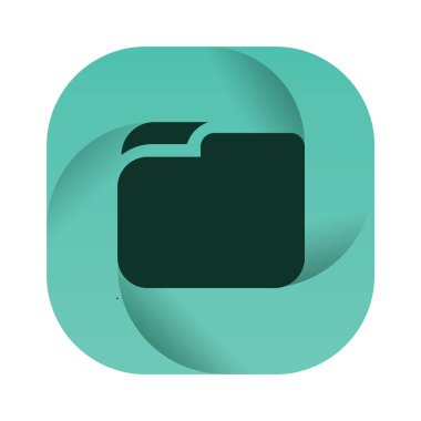 dosya dizini simgesi, vektör illüstrasyonu