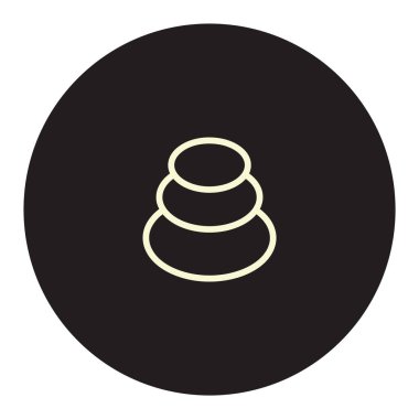 Siyah beyaz spa 'nın vektör illüstrasyonu