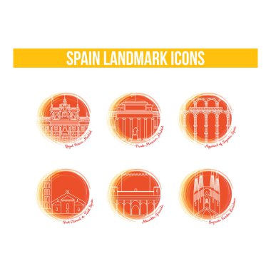 Bir dizi farklı simgenin vektör illüstrasyonu