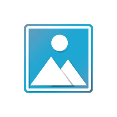 çizgi film uygulama simgesi, vektör illüstrasyonu